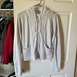 White lululemon zip jacket